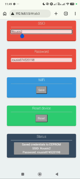 Scoreboard WiFi screen shot