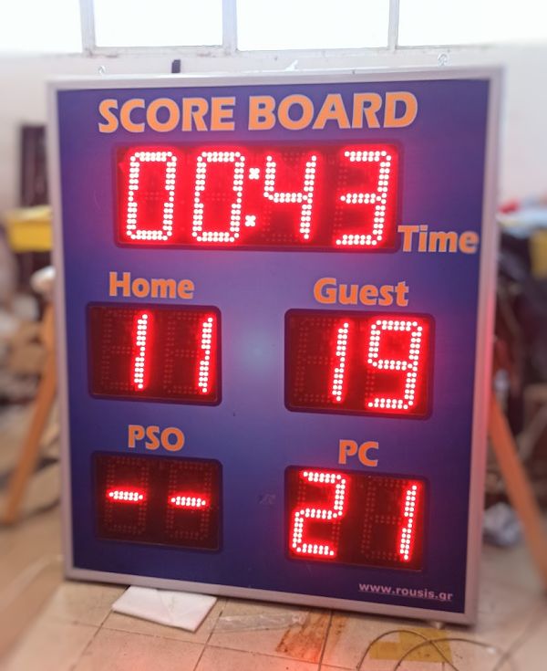 LED scoreboard hockey