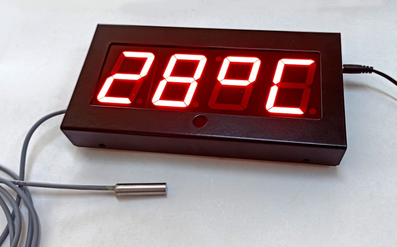 led display temperature temperature logger