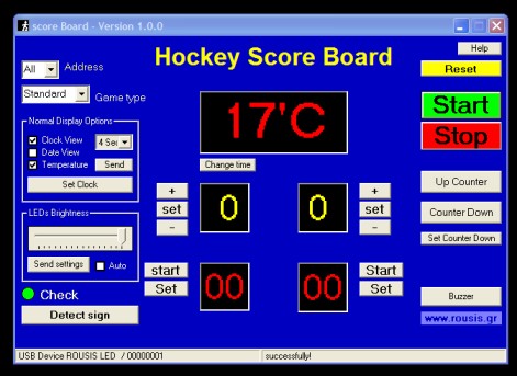 Scoreboard software consol