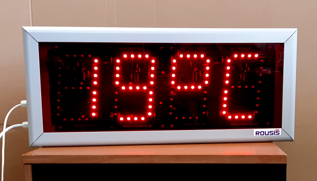 Ρολόι θερμόμετρο LED + χρονόμετρο