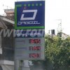 Πρατήριο με πινακίδες τιμών καυσίμων LED στις Σέρρες.