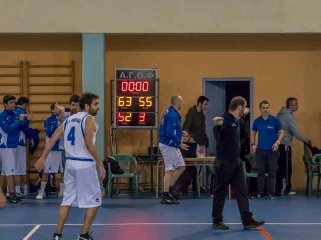 Νέο ScoreBoard στο κλειστό γήπεδο του Α.Γ.Ο Φιλιππιάδας.Modelo RSB3/15 με 2 χρονόμετρα επίθεσης.