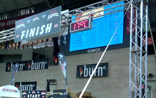 ΜΕ χρονόμετρα της Rousis Systems χρονομετρήθηκε το Trial Enduro Indoor Barcelona 2013.