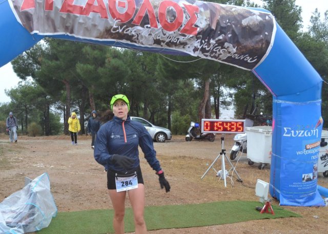 LED timer&nbsp; display at the finish of a running race