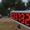 Outdoor LED timer for running race timing.