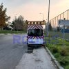 Πινακίδα LED σε όχημα οδοσήμανσης σε εθνικές οδούς.