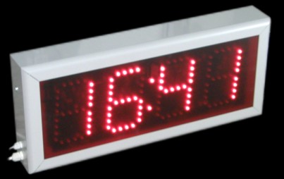 time temperature led display