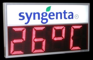 Time-Temperature LED Display & Lighting Sign