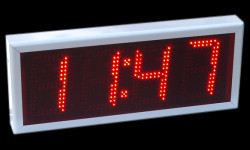 Ρολόι θερμόμετρο LED 24 cm ύψος ψηφίου