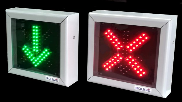 traffic lane control LED sign