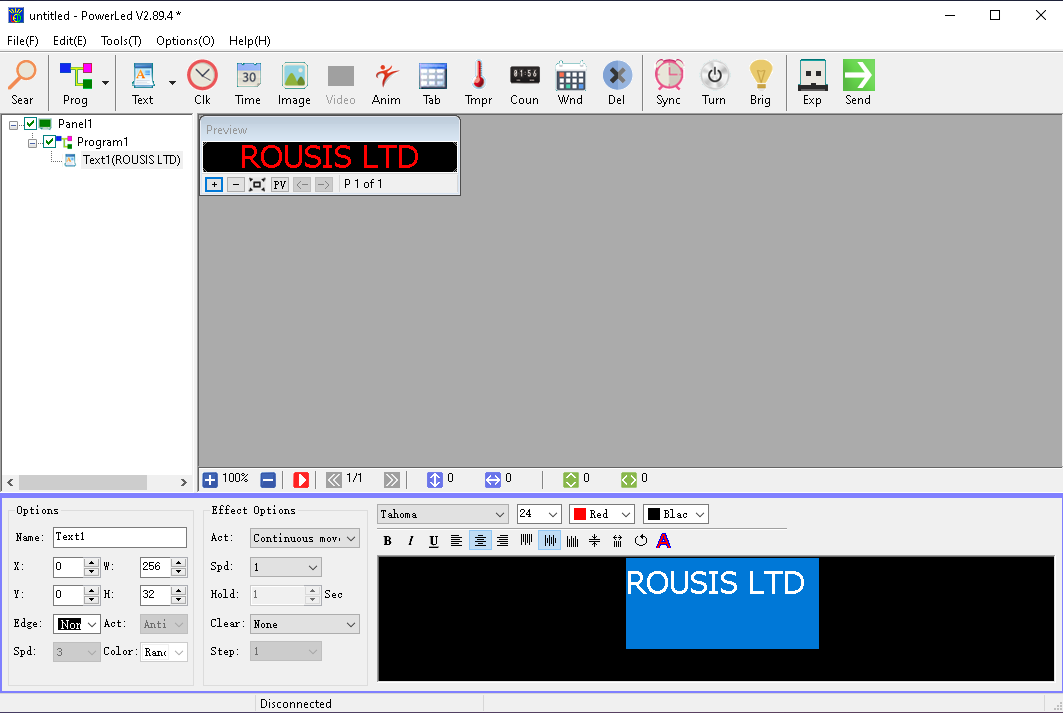Power LED software