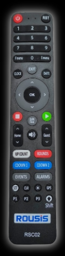 Τηλεκοντρόλ για το ρολόι χρονόμετρο LED Τηλεκοντρόλ για το ρολόι χρονόμετρο LED